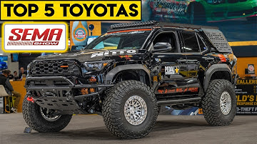 Top 5 waanzinnige Toyota-modellen op SEMA 2025