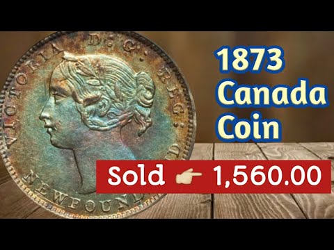 Canada Rare Coin - 1873 Five Cents Victoria | Old Coins Worth Collecting