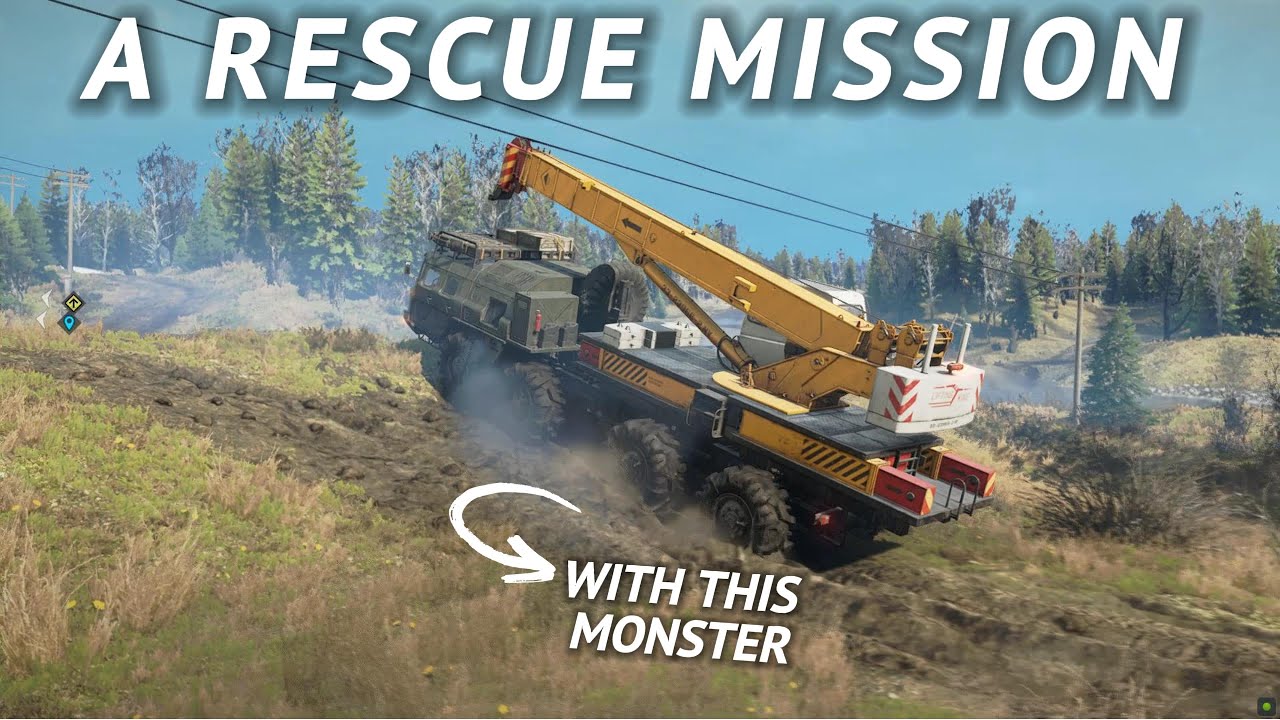 SnowRunner: A Rescue Mission | Constructing A Repair Garage #2 | Maine