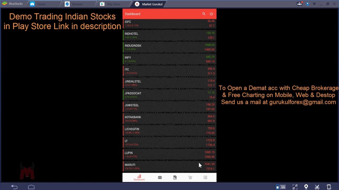 demo stock trading app