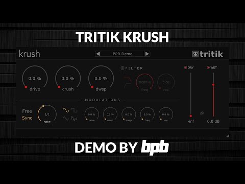 Tritik Krush DEMO (Free Bitcrusher VST/AU Plugin)