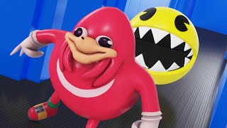 Uganda Knuckles vs Pac-Man with Mario and Sonic