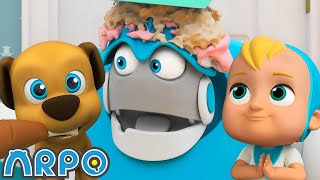 Baby Daniel's Messy Birthday Party! | 2 HOURS OF ARPO! | Funny Robot Cartoons for Kids! by ARPO The Robot 27,427 views 6 days ago 2 hours, 4 minutes