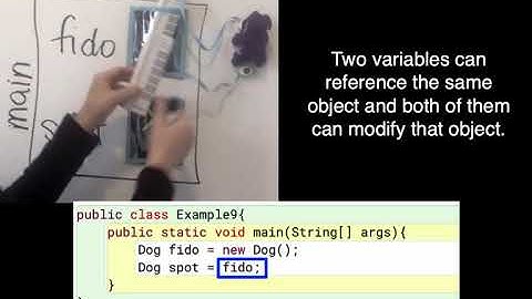 Java NM - Example 9: Two variables can reference the same object and both of them can modify it