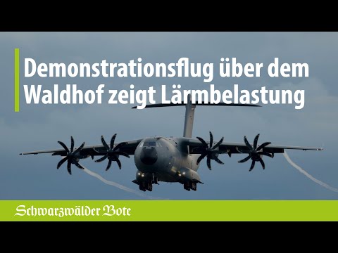 Waldhof Geislingen: Probeflug des Airbus A400M