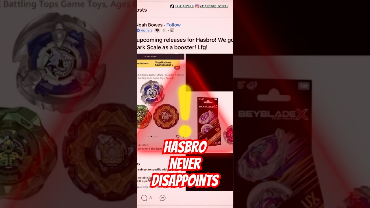 HASBRO goes ALL IN in 2026 #sharkscale #emporermight #beybladex #news #leak