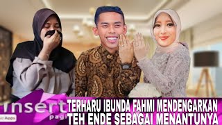 HARI INI || AIR MATA HARU IBUNDA FAHMI SAAT MENDENGARKAN OJOL CANTIK TEH ENDE RESMI DINIKAHI