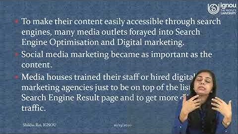 Emergence of Digital Media-2 | for MJM/MA-020 Students | Dr. Shikha Rai | SOJNMS | IGNOU