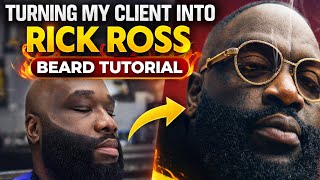 Turning My Client Into Rick Ross | Beard Sculpting Tutorial