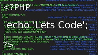 Lets Code in PHP