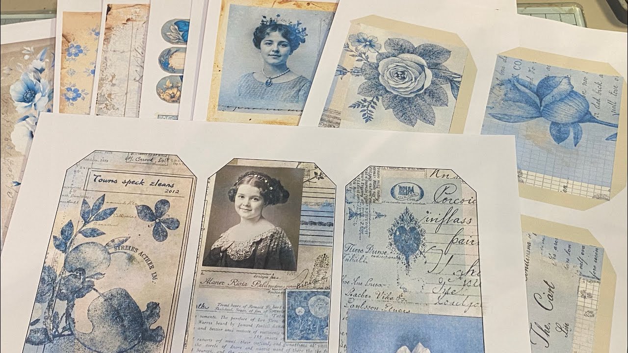 NEW DIGITAL  -  Blue Dreams ADD ON  Ephemera Pack in my Shop