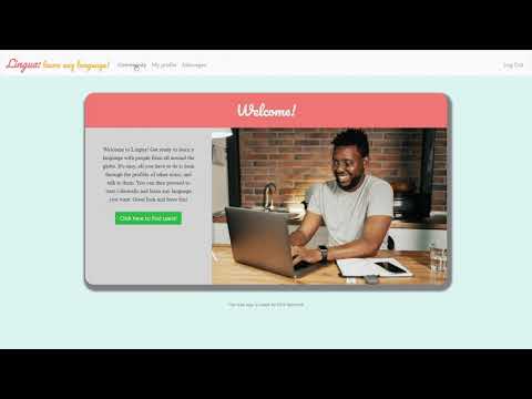 CS50 2021 Final Project | Lingua: Language Exchange WebApp