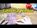 Easy way to make cathedral window / Little sewing project / Scraps idea #HandyMumLin