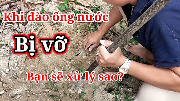 How to patch broken water pipes, drill broken wall water pipes