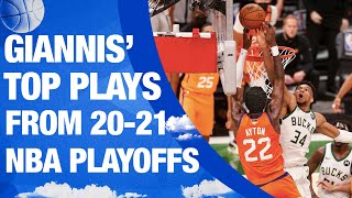 Giannis Antetokounmpo's Top Ten Plays From The 2020-21 NBA Playoffs! FINALS MVP| FERRO