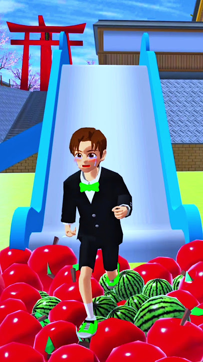 One Two Three 🤪 Learn Number 🤣 With Slide 🙄 #sakuraschoolsimulator #shortsfeed #shorts