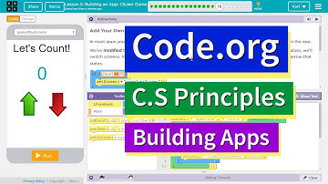 Building an App: Clicker Game Lesson 5.16 Tutorial with Answers Code.org CS Principles