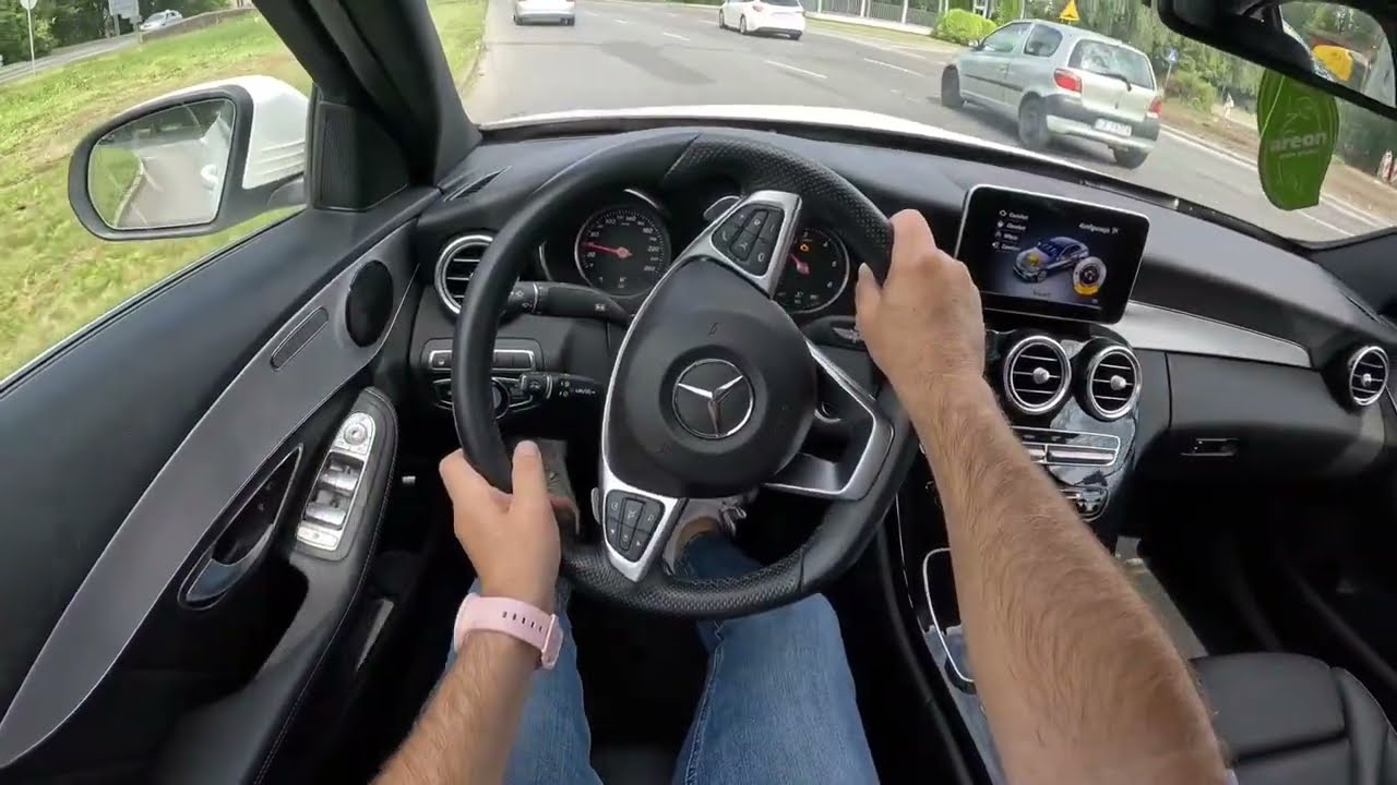 2016 Mercedes C-Clas W205 (2.1 BlueTEC 163 hp) | POV Test Drive | 60 FPS Video
