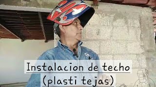 Instalación de techo (plastitejas)  El Herrero Palafox