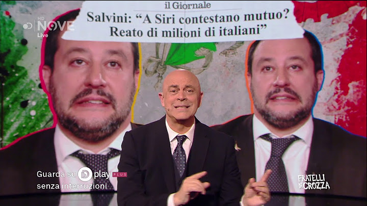 Crozza e il  monologo sulla corruzione