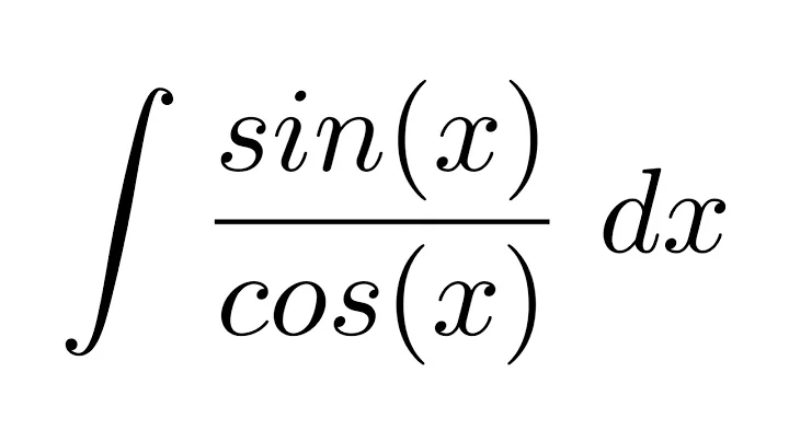 Integral of sin(x)/cos(x) (substitution)
