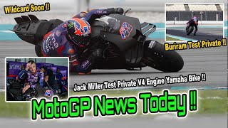 Everyone shock, Wildcard !!Jack Miller Test Private Yamaha V4 Engine in Buriram!! MotoGP News 2025
