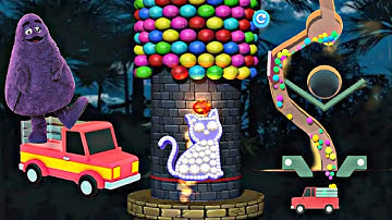 MERGE BALLS vs 2048 SAND BALLS - ASMR Game. satisfying Mobile Games