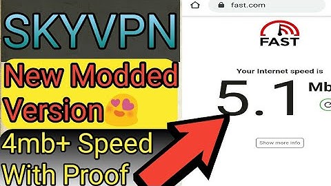 SkyVpn New Best Modified Version 4mb+ Speed || Proof || FreeWorld