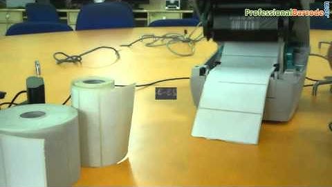 How thermal printer prints barcode label
