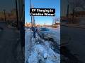 Winter EV Charging! #ev #montreal #cars #automotive