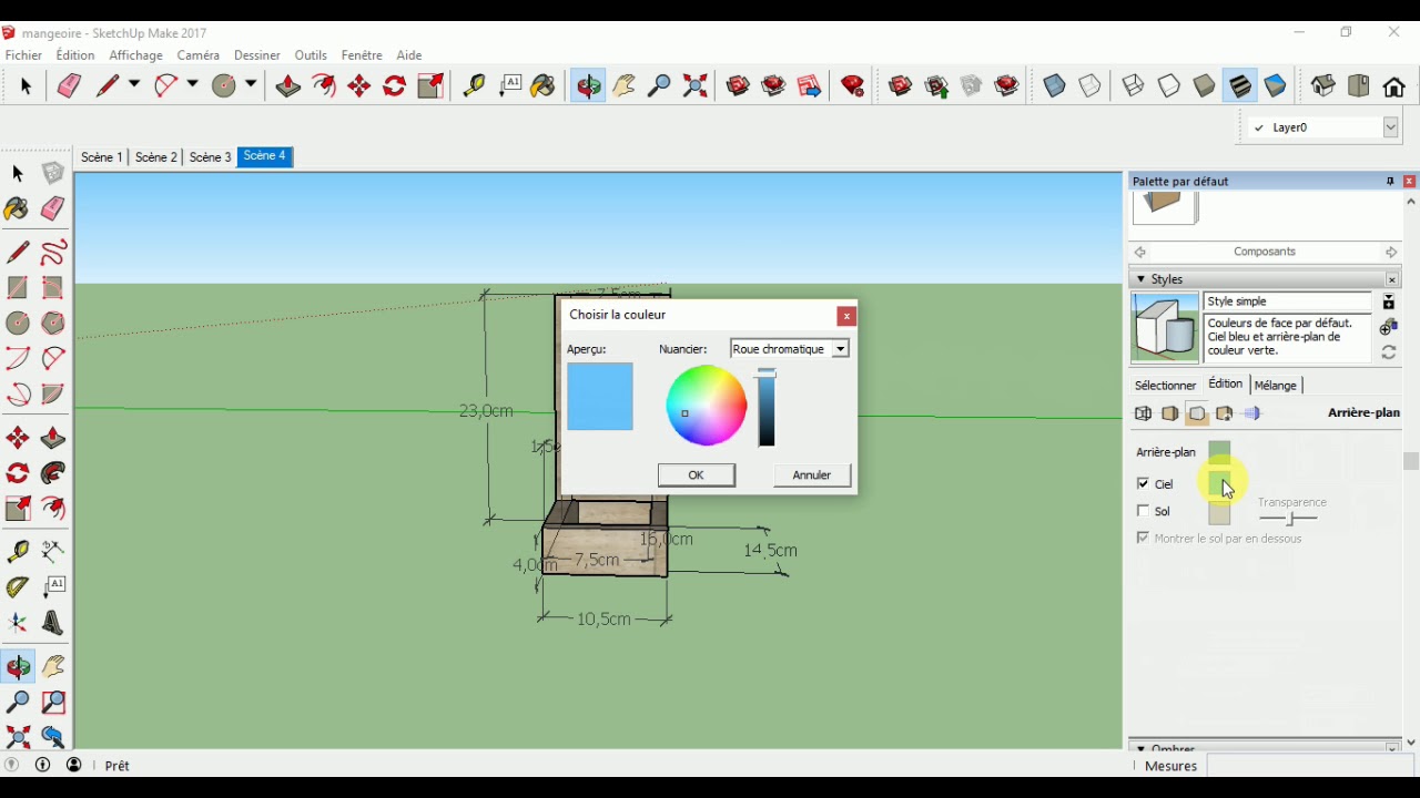 Comment Changer La Couleur Du Ciel Sur Sketchup