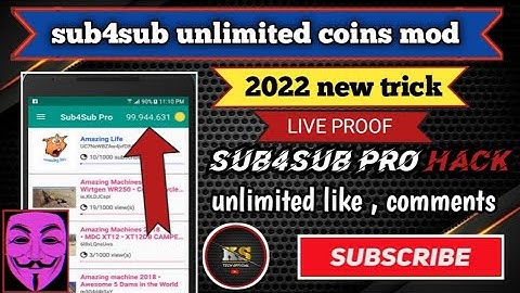 [ 🔴 ] sub4sub pro unlimited coins mod | sub4sub pro hack trick | Download Link Discription