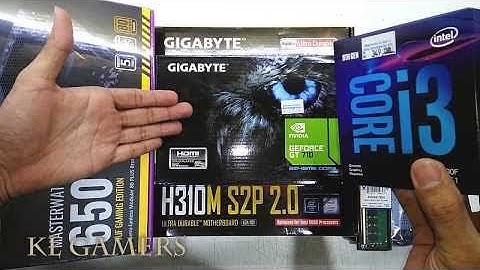 intel Core i3 9100F GIGABYTE H310M S2P 2.0 GEFORCE GT710 MASTERWATT 650 TUF Gaming Build 2019