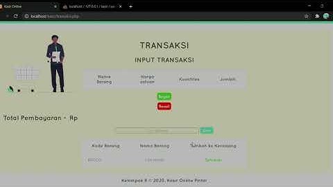 Aplikasi Kasir Berbasis Web - KOP (Kasir Online Pintar) - F1E119115