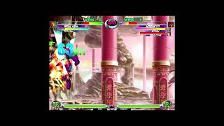 MvC2 Ironman/Dhalsim 180%+ air combo crossunder to unfly, a2g; infinite xx PC on 2 chars.(highlight)