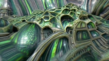 Green AI Fractals - Disco Diffusion Animation