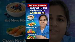 4 Simple Diet Changes to Reduce Cholesterol Naturally🥗