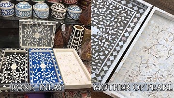 Trays Bone Inlay Trays | Bone Inlay Furniture | Home Decorating Ideas #boneinlaytrays #trending