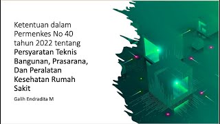 2023 Standar Bangunan Dan Sarana Prasarana Rumah Sakit Bagian 1