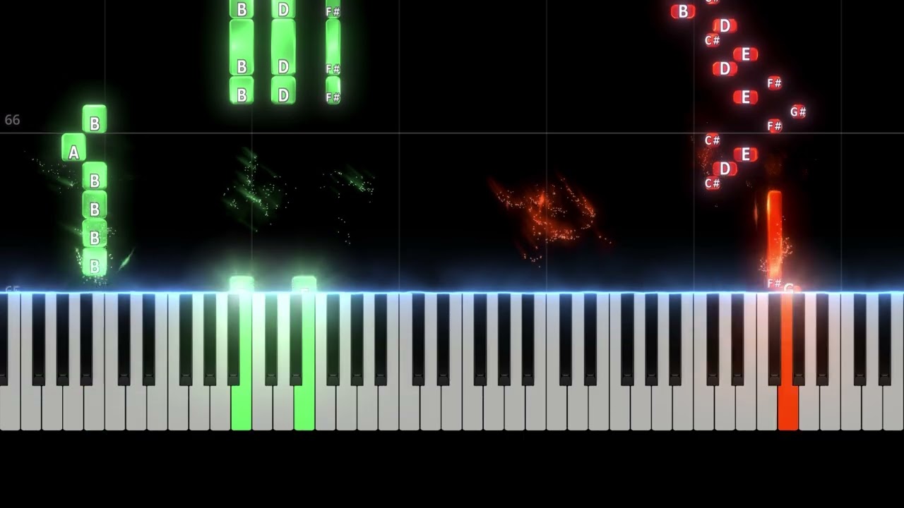 Song to the Mirrored Moon  - Columbina To Where She Flies - HOYO MiX [PIANO TUTORIAL]