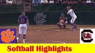#19 Clemson vs #25 South Carolina Softball Game Highlights, April 9 2024