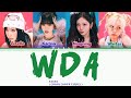 Aespa WDA Whole Different Animal Lyrics Color Coded Lyrics 