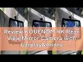 Review KOUENOM 4K Rear View Mirror Camera with Carplay&Android Auto,12" Mirror Dash Cam Front and Re
