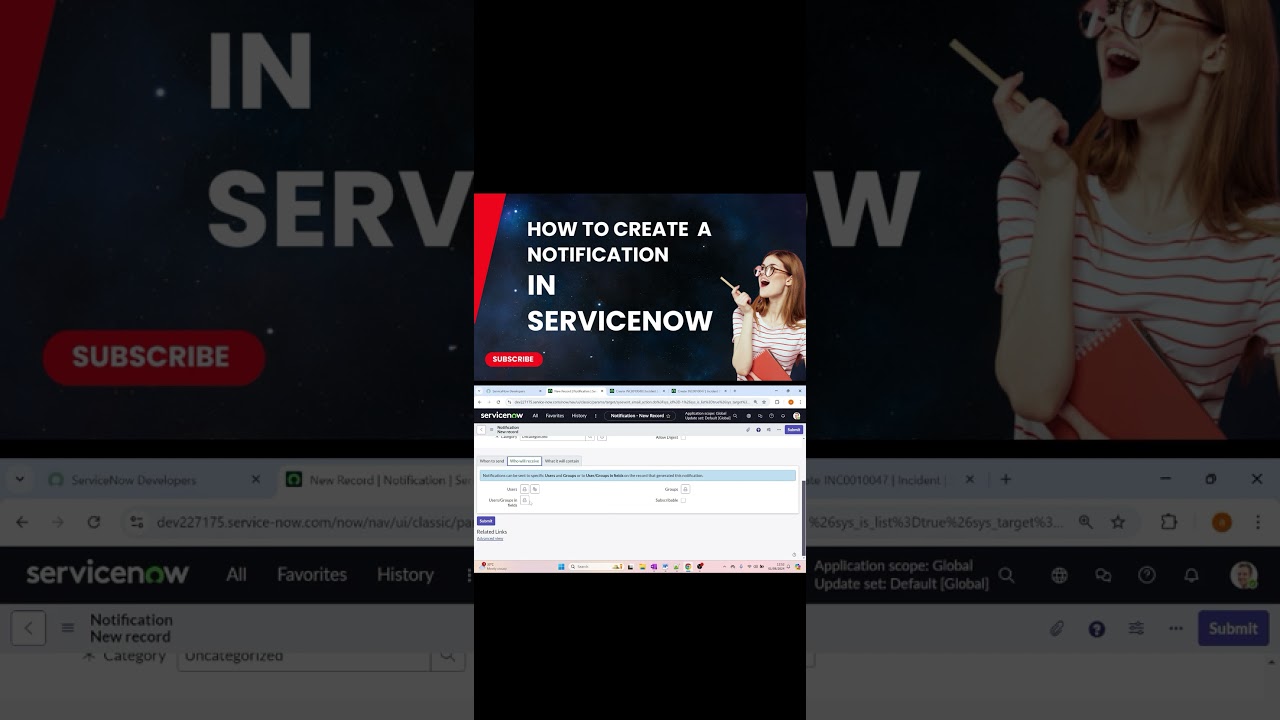 How to Create a Notification In ServiceNow