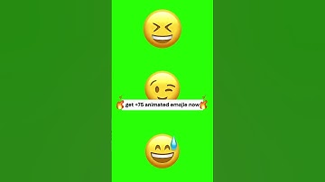 Animated Emoji green screen 😉 get more emojis ⬇ #videoediting #montage #assets #greenscreen