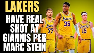 LAKERS HAVE REAL SHOT AT GIANNIS PER MARC STEIN