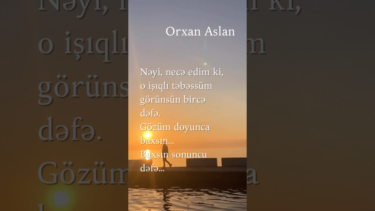 İşıqlı təbəssüm - Orxan Aslan 