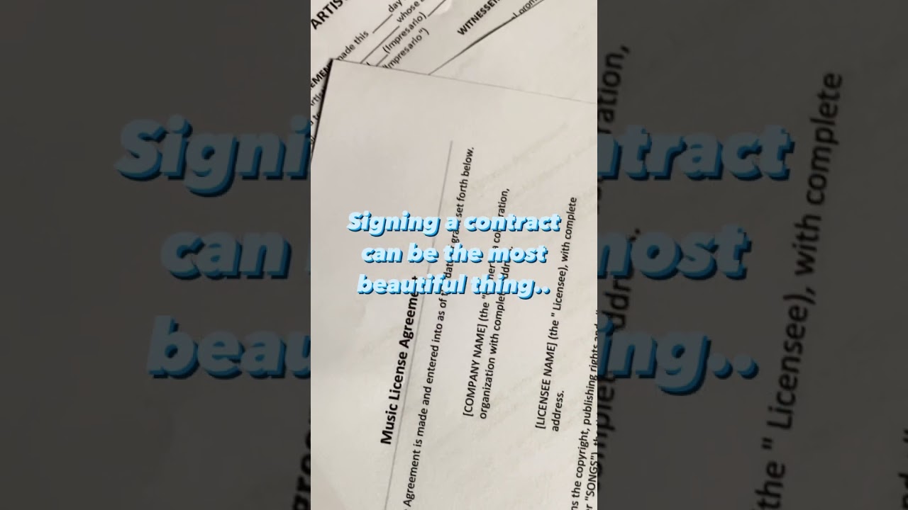 Signing the wrong contract may bring permanent damage to your career!