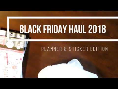 BLACK FRIDAY PLANNER + STICKER HAUL & MY CURRENT STICKER AND PLANNER COLLECTION!