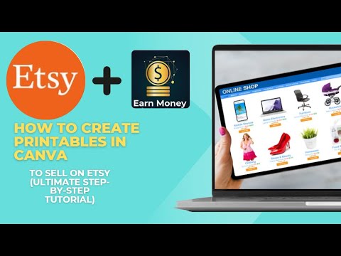 How to Create PRINTABLES in CANVA to Sell on ETSY ULTIMATE STEP BY STEP ...
